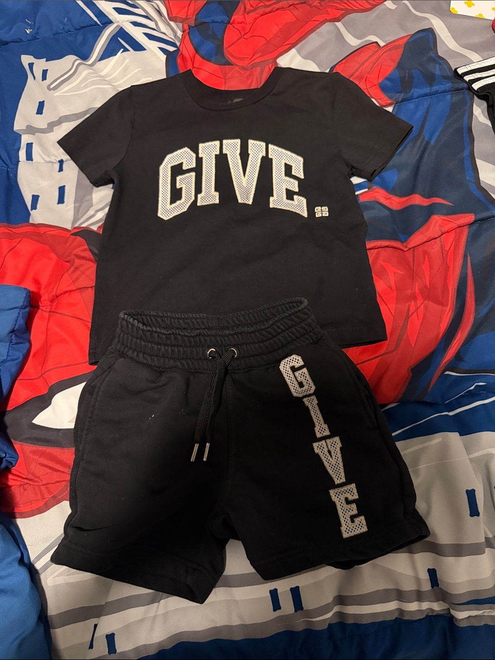 Givenchy Black Kids Logo Shorts